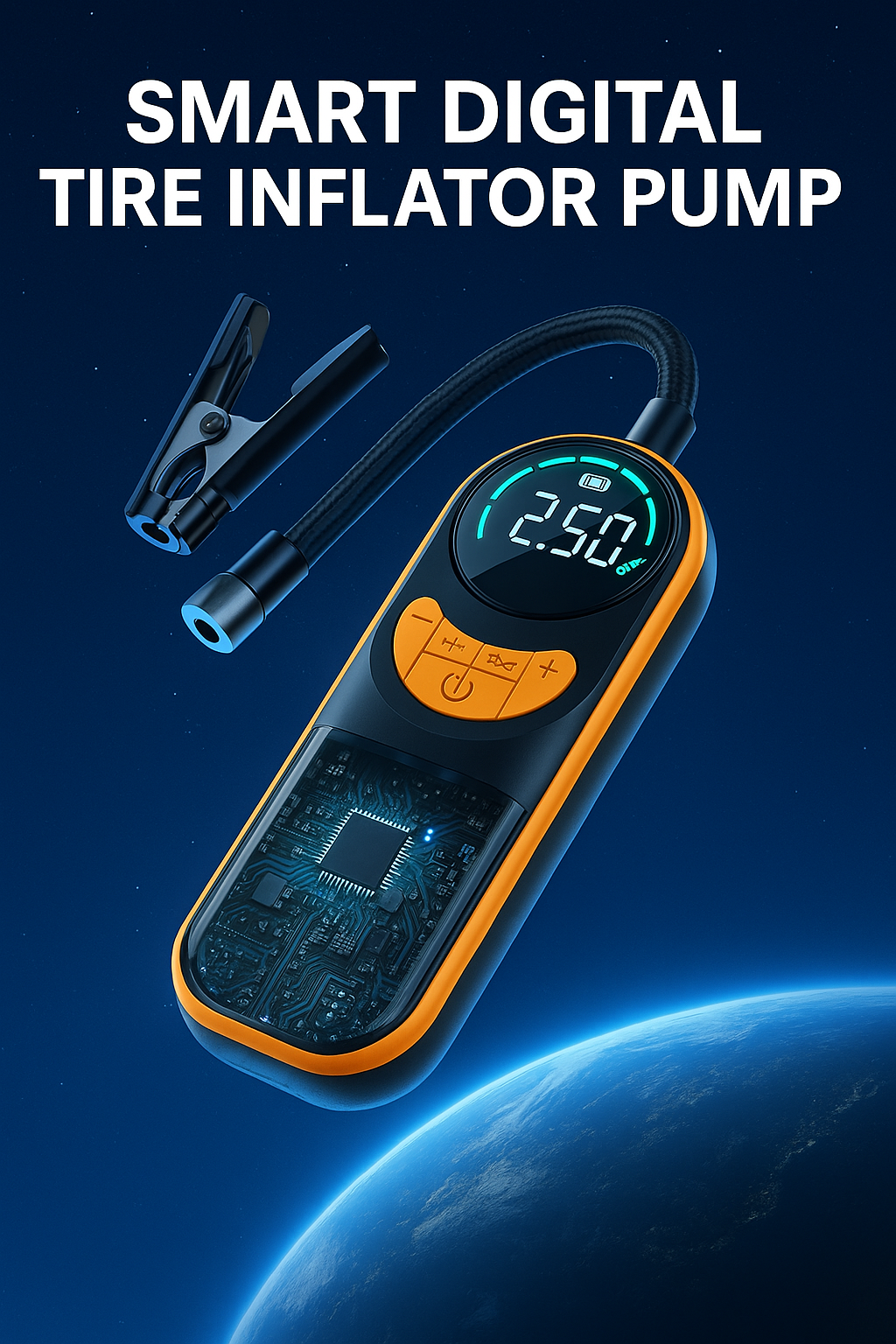 The Smart Digital Tire Inflator Pump