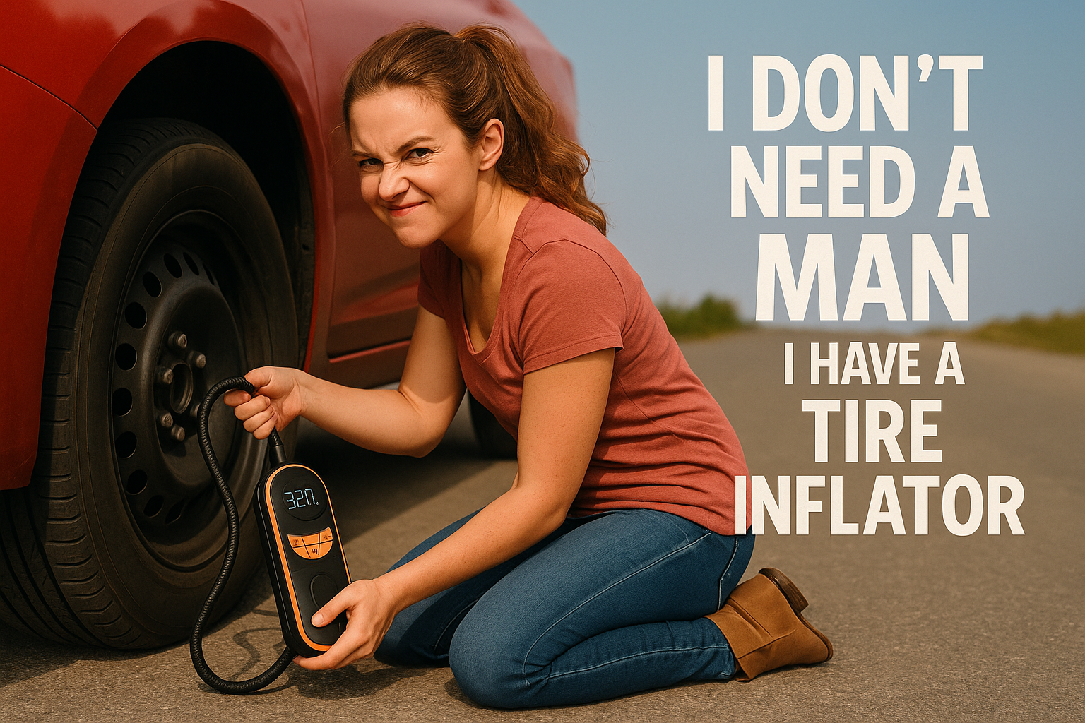 The Smart Digital Tire Inflator Pump